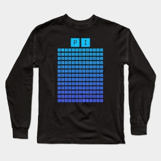 Pi Chart (Blue) Long Sleeve T-Shirt